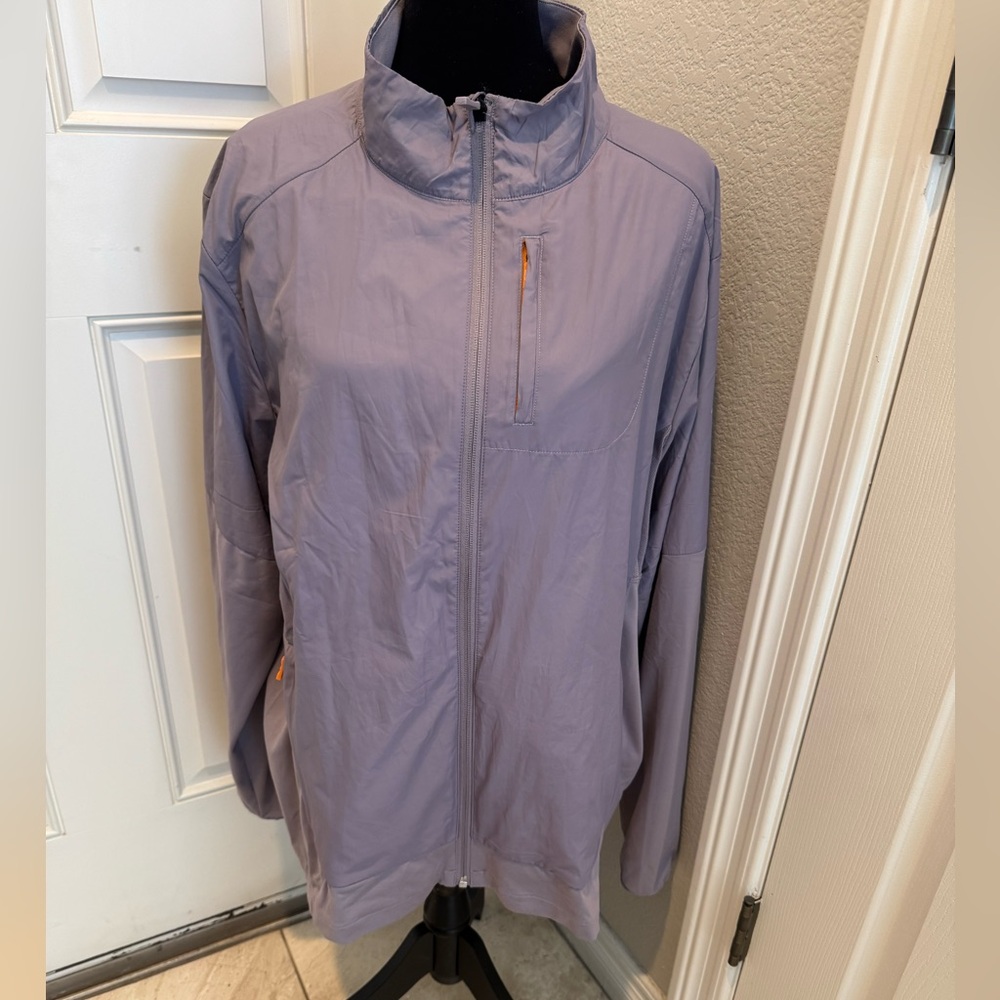 Brooks Light Lavender Women’s Lightweight Zip Jacket size xl